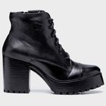 Bota Coturno ESTELA de amarrar PRETA 