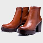 Bota Coturno LORENA Plataforma Salto tratorado CARAMELO