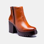 Bota Coturno Paola Plataforma Salto tratorado Whisky