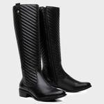 Bota Feminina Montaria Valentina em Couro Preto