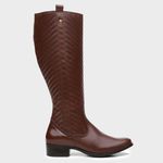 Bota Feminina Montaria Valentina em Couro Whisky