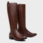 Bota Feminina Montaria Valentina em Couro Whisky