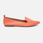Mocassim Feminino Ana em Couro Coral