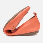 Mocassim Feminino Ana em Couro Coral