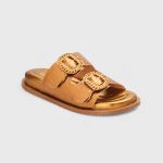 Sandália Papete Feminina Clarisse Confort Bronze