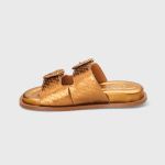 Sandália Papete Feminina Clarisse Confort Bronze