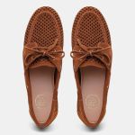 Mocassim Feminino Olívia em Couro Havana