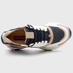 Tênis Feminino Zoe Branco/Marinho/Nude 