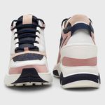Tênis Feminino Zoe Branco/Marinho/Nude 