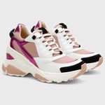 Tênis Feminino Zoe Branco/Pink/Nude 