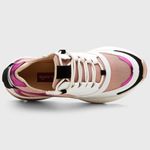 Tênis Feminino Zoe Branco/Pink/Nude 
