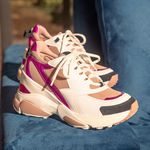Tênis Feminino Zoe Branco/Pink/Nude 