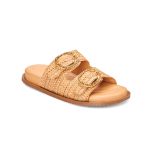 Sandália Papete Feminina Maia em Ráfia Nude