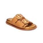 Sandália Papete Feminina Clarisse Confort Bronze