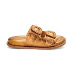 Sandália Papete Feminina Clarisse Confort Bronze