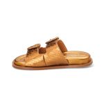 Sandália Papete Feminina Clarisse Confort Bronze