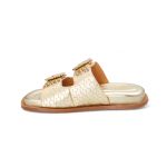 Sandália Papete Feminina Clarisse Confort Ouro Light