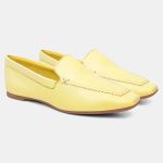Mocassim Feminino Daniela em Couro Lemon