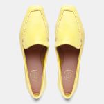 Mocassim Feminino Daniela em Couro Lemon