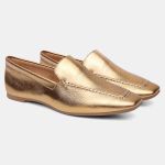 Mocassim Feminino Daniela em Couro Bronze