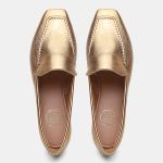 Mocassim Feminino Daniela em Couro Bronze