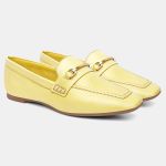Mocassim Feminino Mara em Couro Lemon