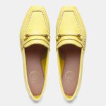 Mocassim Feminino Mara em Couro Lemon