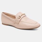 Mocassim Feminino Mara em Couro Nude