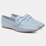 Mocassim Feminino Alice em Couro Blue