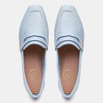 Mocassim Feminino Alice em Couro Blue