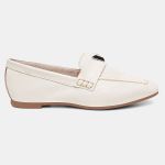 Mocassim Feminino Rita em Couro Off White