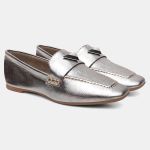 Mocassim Feminino Rita em Couro Onix