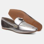 Mocassim Feminino Rita em Couro Onix