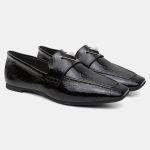 Mocassim Feminino Rita em Couro Preto