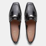 Mocassim Feminino Rita em Couro Preto