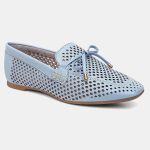 Mocassim Feminino Laura em Couro Blue