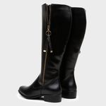 Bota Feminina Montaria Rafaela em Couro Preto 