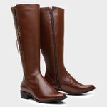 Bota Feminina Montaria Rafaela em Couro Whisky