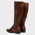 Bota Feminina Montaria Rafaela em Couro Whisky