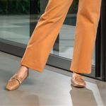 Mocassim Feminino Laura em Couro Caramelo