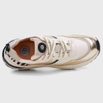 TENIS SNEAKER LYZ Branco/Dourado/Zebra
