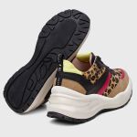 TENIS SNEAKER LYZ Onça/Preto/Pink 