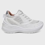 TENIS SNEAKER NINA BRANCO/PRATA