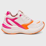 TENIS SNEAKER NINA Branco/Coral/Pink 