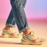 TENIS SNEAKER NINA Branco/Turqueza/Lilás