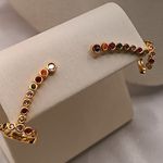 Brinco Earcuff Zircônia Colorido