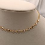 Choker Pedra Coração Cristal