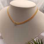 Choker Malha Italiana Círculo Zircônia