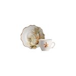 Conjunto 6 Xicaras De Cafe C/ 6 Pires C/ Filete