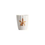 Conjunto 6 Copos C/ Filete Ouro Folhas Agua De Coco